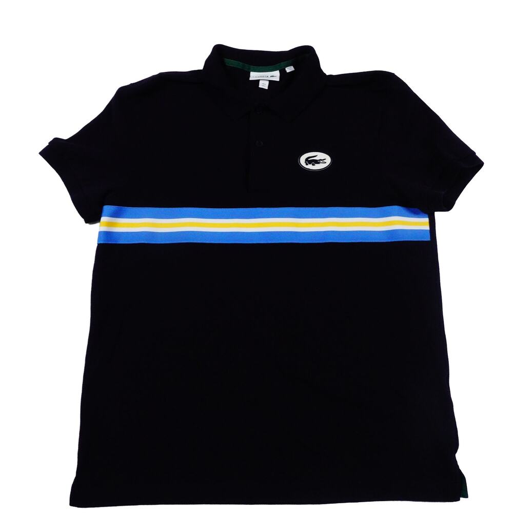 Lacoste Heritage Preppy Regular Fit Badge Cotton Piqué Polo Shirt Size 5 Large